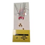 Fisheagle 4-Hook Tinsel Lure Rig Size 1